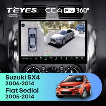 Штатная магнитола Teyes CC4 Pro 360 8/128 Suzuki SX4 1 (2006-2014) (11")