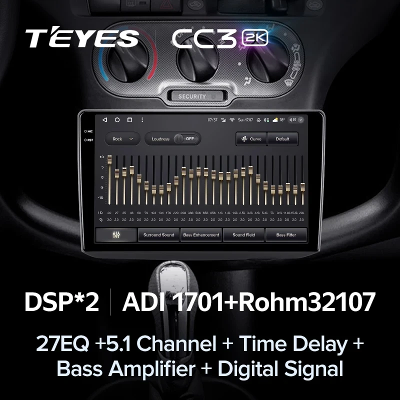 Штатная магнитола Teyes CC3 2K 4/64 Toyota Yaris (1999-2005) F1