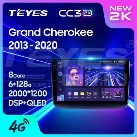 Штатная магнитола Teyes CC3 2K 4/32 Jeep Grand Cherokee WK2 (2013-2020) F2 — 