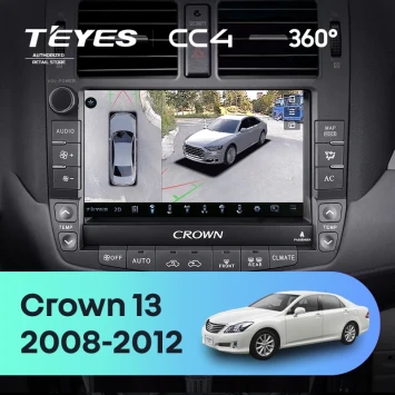 Штатная магнитола Teyes CC4 360 6/64 Toyota Crown 13 S200 (2008-2012) Тип-A