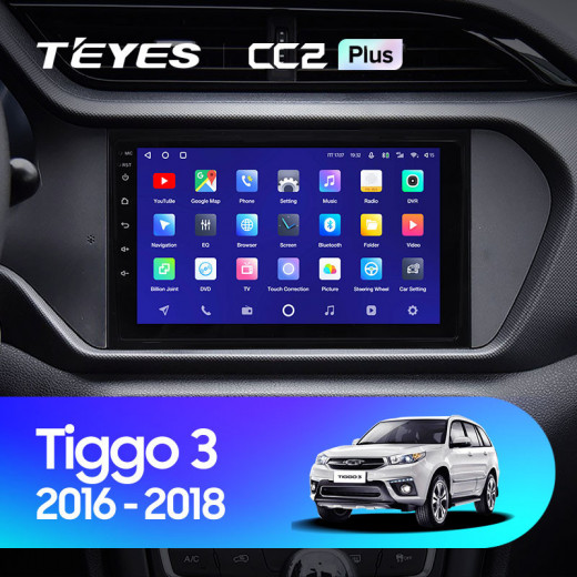 Штатная магнитола Teyes CC2 Plus 4/32 Chery Tiggo 3 (2016-2018) — 