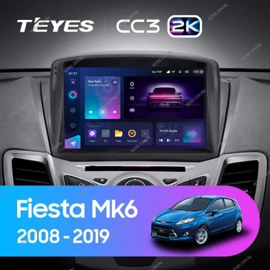 Штатная магнитола Teyes CC3 2K 6/128 Ford Fiesta Mk 6 (2008-2019) F2 Тип-B