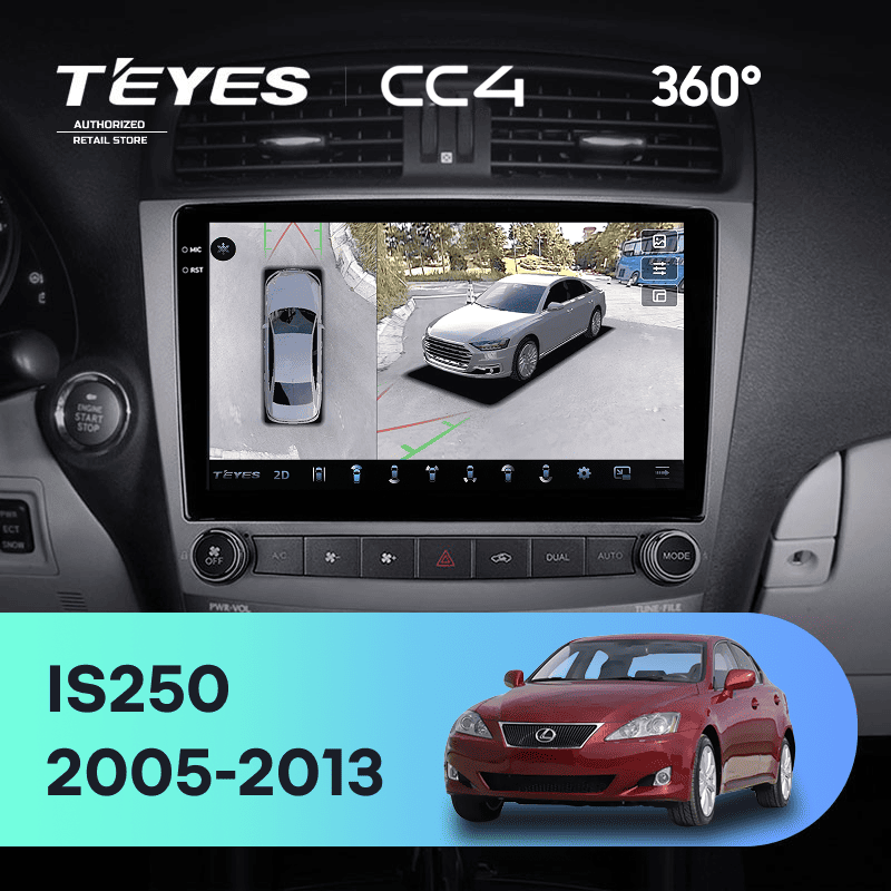 Штатная магнитола Teyes CC4 360 6/64 Lexus IS250 XE20 (2005-2013) (Lp)