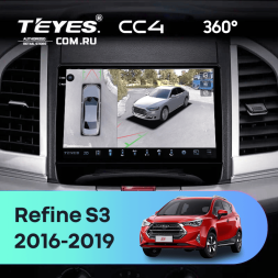 Штатная магнитола Teyes CC4 360 6/64 JAC Refine S3 (2016-2019)