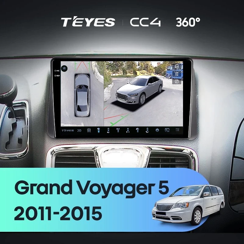 Штатная магнитола Teyes CC4 360 8/128 Chrysler Grand Voyager 5 (2011-2015)