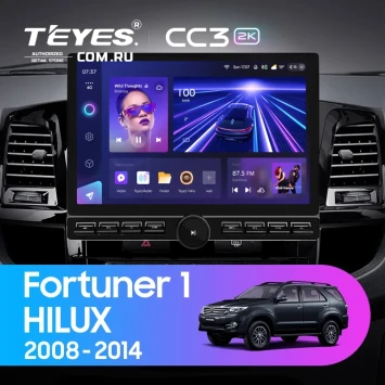 Штатная магнитола Teyes CC3 2K 6/128 Toyota Hilux (2008-2014) F1 (13" с кнопками)