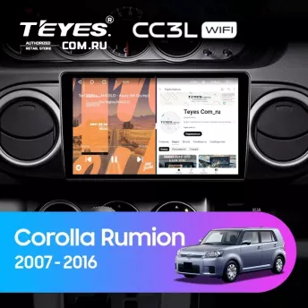 Штатная магнитола Teyes CC3L WiFi 2/32 Toyota Corolla Rumion E150 (2007-2016)