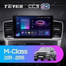 Штатная магнитола Teyes CC3 2K 360 6/128 Mercedes-Benz ML-Class W166 (2011-2015)