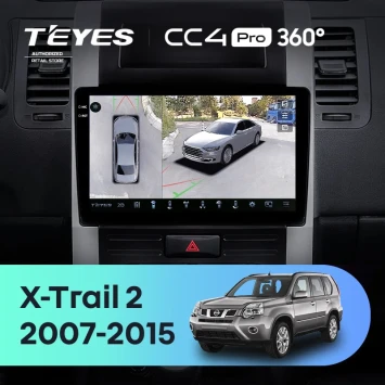 Штатная магнитола Teyes CC4 Pro 360 12/256 Nissan X-Trail T31 (2007-2015)
