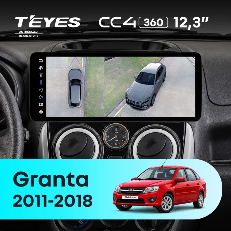 Штатная магнитола Teyes CC4 12.3" 360 6/64 LADA Granta (2011-2018) F2