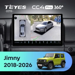 Штатная магнитола Teyes CC4 Pro 360 12/256 Suzuki Jimny JB64 (2018-2026) (13")