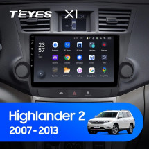 Штатная магнитола Teyes X1 4G 2/32 Toyota Highlander 2 XU40 (2007-2013) 10&quot; Тип-B