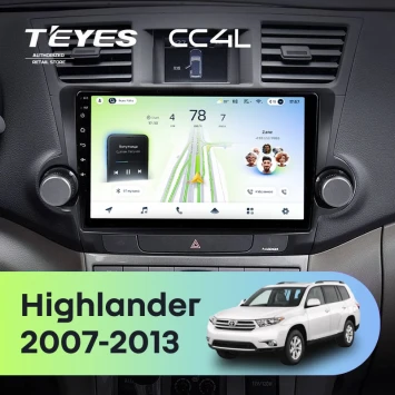Штатная магнитола Teyes CC4L 6/64 с DTS Toyota Highlander 2 XU40 (2007-2013) F1 10"