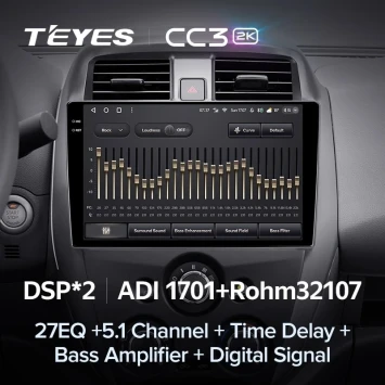 Штатная магнитола Teyes CC3 2K 4/32 Nissan Sunny (2014-2016)