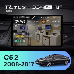 Штатная магнитола Teyes CC4 Pro 8/128 Citroen C5 2 (2008-2017) F2 (0din) F2 (13")
