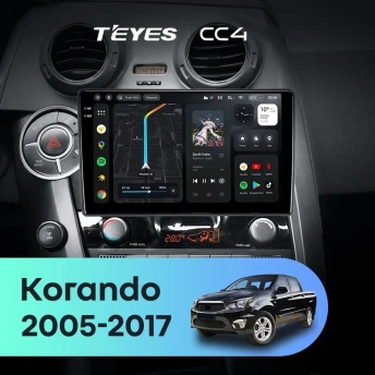 Штатная магнитола Teyes CC4 8/128 SsangYong Korando Sports (2005-2017)