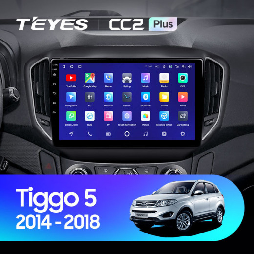 Штатная магнитола Teyes CC2 Plus 4/32 Chery Tiggo 5 (2014-2018) — 