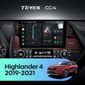 Штатная магнитола Teyes CC4 8/128 Toyota Highlander 4 XU70 (2019-2021)