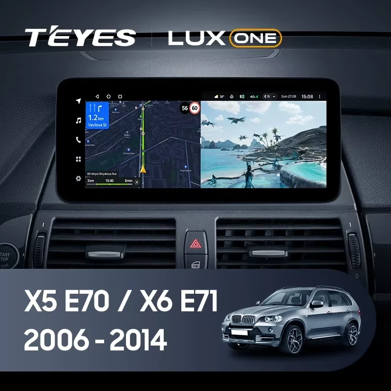 Штатная магнитола Teyes LUX ONE 360 6/128 BMW X6 E71 (CIC) (2006-2014) Universal