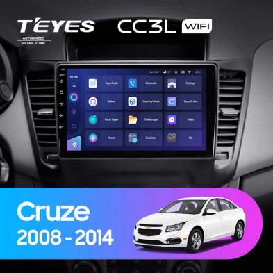 Штатная магнитола Teyes CC3L WiFi 2/32 Chevrolet Cruze J300 (2008-2014)