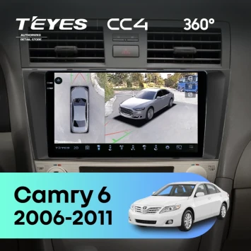 Штатная магнитола Teyes CC4 360 6/64 Toyota Camry 6 XV 40 (2006-2011) F3 (черная)
