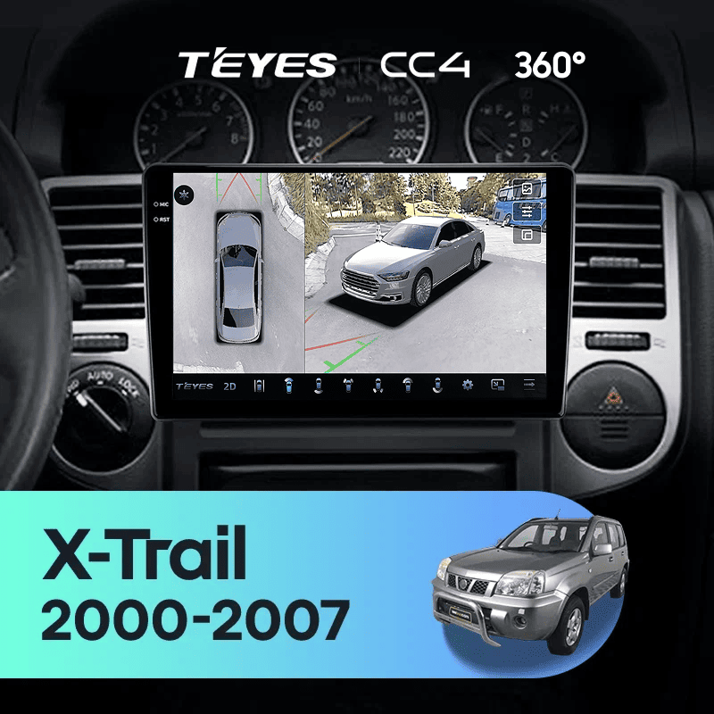 Штатная магнитола Teyes CC4 360 8/128 Nissan X-Trail 1 T30 (2000-2007) F2