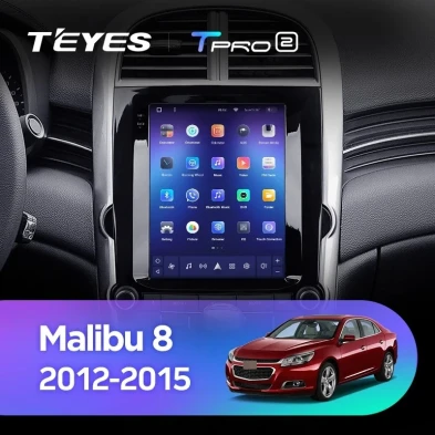 Штатная магнитола Tesla style Teyes TPRO 2 4/32 Chevrolet Malibu 8 (2012-2015) F2