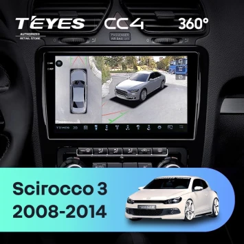 Штатная магнитола Teyes CC4 360 8/128 Volkswagen Scirocco (2008-2014) F2