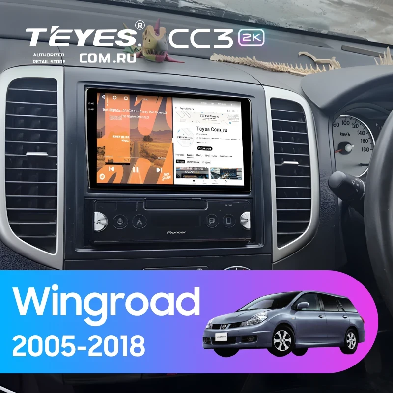Штатная магнитола Teyes CC3 2K 4/64 Nissan Wingroad 3 Y12 (2005-2018)