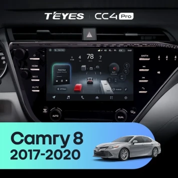 Штатная магнитола Teyes CC4 Pro 8/128 Toyota Camry 8 XV 70 (2017-2020) F2