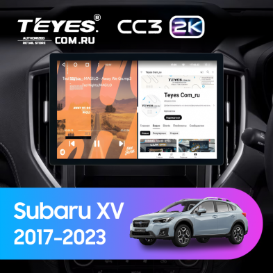 Штатная магнитола Teyes CC3 2K 6/128 Subaru XV (2017-2023) (11&quot;)