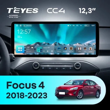 Штатная магнитола Teyes CC4 12.3" 8/128 Ford Focus 4 Mk 4 (2018-2023)