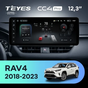 Штатная магнитола Teyes CC4 Pro 12.3" 12/256 Toyota RAV4 5 XA50 (2018-2026)