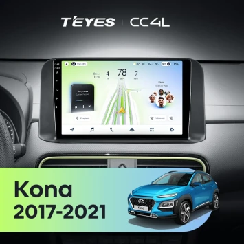 Штатная магнитола Teyes CC4L 6/64 с DTS Hyundai Kona (2017-2021)