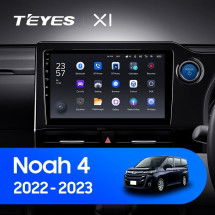 Штатная магнитола Teyes X1 4G 2/32 Toyota Noah 4 R90 (2022-2023) Правый руль