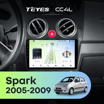 Штатная магнитола Teyes CC4L 6/64 с DTS Chevrolet Spark M200 (2005-2009)