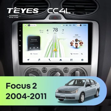 Штатная магнитола Teyes CC4L 6/64 с DTS Ford Focus 2 Mk 2 (2004-2011) F1