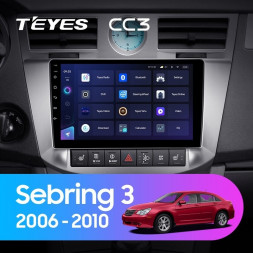 Штатная магнитола Teyes CC3 4/64 Chrysler Sebring 3 JS (2006-2010)