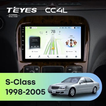Штатная магнитола Teyes CC4L 6/64 с DTS Mercedes-Benz S-Class W220 VV220 (1998-2005)