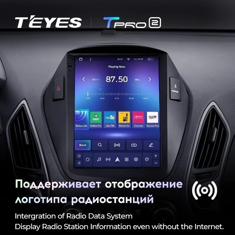 Штатная магнитола Tesla style Teyes TPRO 2 6/128 Hyundai IX35 (2009-2015) F1 Тип-C