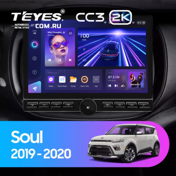 Штатная магнитола Teyes CC3 2K 6/128 Kia Soul (2019-2020) (13&quot; с кнопками)