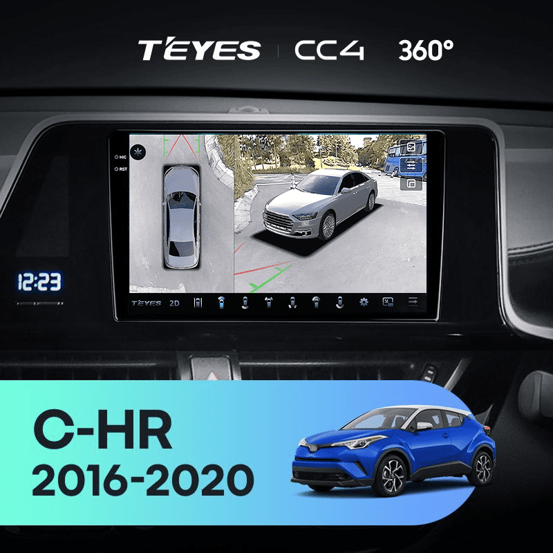 Штатная магнитола Teyes CC4 360 6/64 Toyota C-HR (2016-2020) F2 Правый руль
