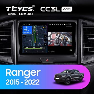 Штатная магнитола Teyes CC3L WiFi 2/32 Ford Ranger P703 (2015-2022) Тип-A