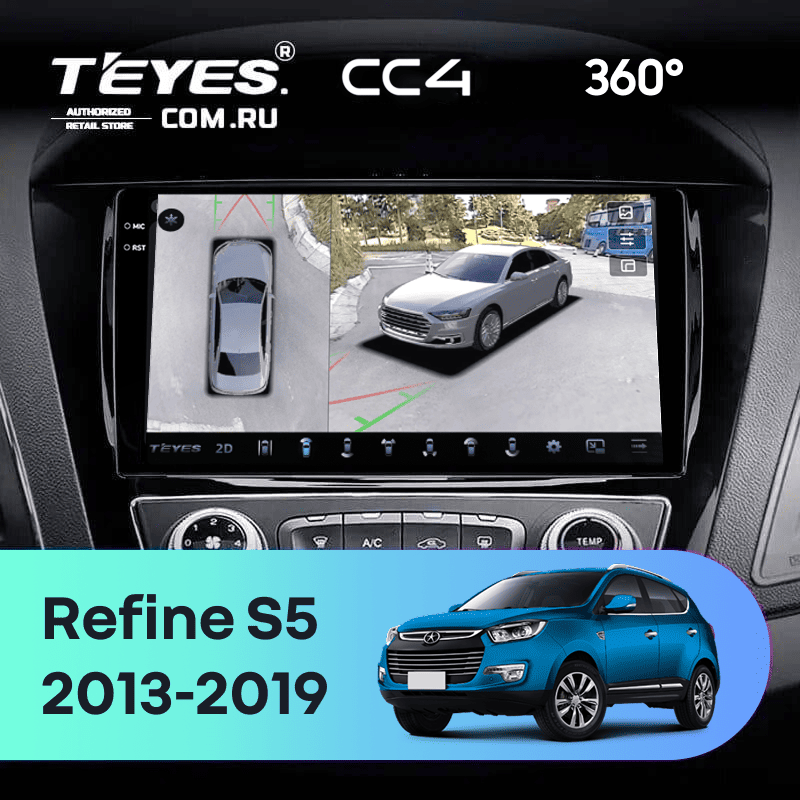 Штатная магнитола Teyes CC4 360 6/64 JAC Refine S5 (2013-2019)