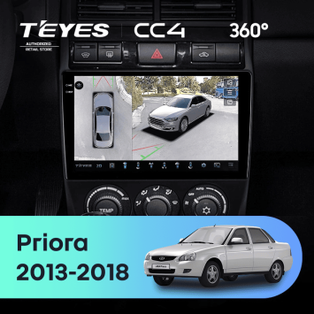 Штатная магнитола Teyes CC4 360 8/128 Lada Priora (2013-2018) F3