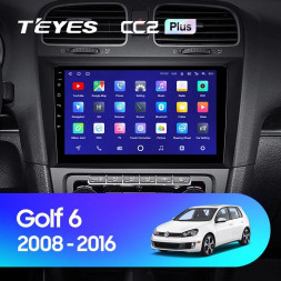 Штатная магнитола Teyes CC2 Plus 6/128 Volkswagen Golf 6 (2008-2016)