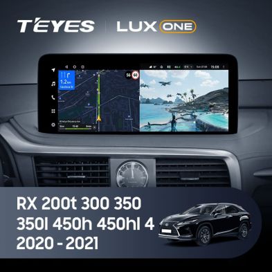 Штатная магнитола Teyes LUX ONE 360 6/128 Lexus RX200t RX300 RX350 RX350l RX450h RX450hl AL20 IV (2020-2021)