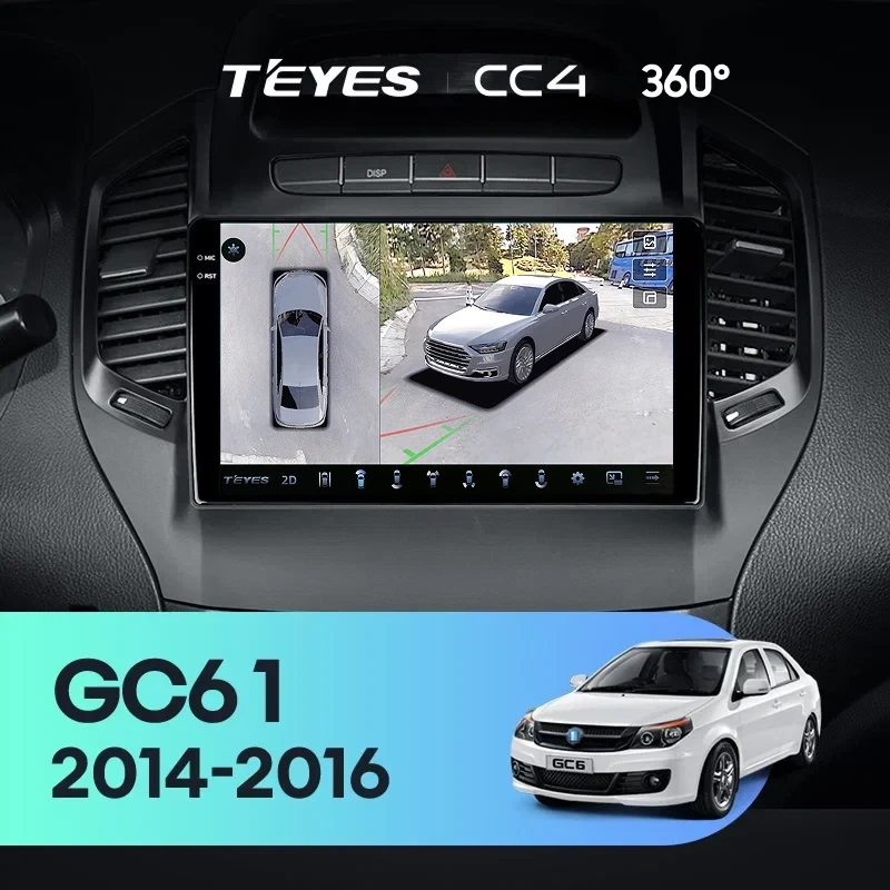Штатная магнитола Teyes CC4 360 8/128 Geely GC6 1 (2014-2016)