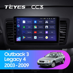 Штатная магнитола Teyes CC3 4/64 Subaru Outback 3 (2003-2009)