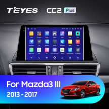 Штатная магнитола Teyes CC2 Plus 4/32 Mazda 3 BM (2013-2017) (0din) Тип-А